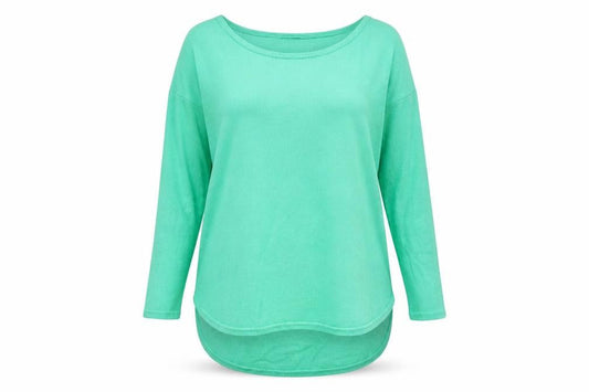 Phase Eight Womens Green Crew Neck Viscose Pullover Jumper Size XS