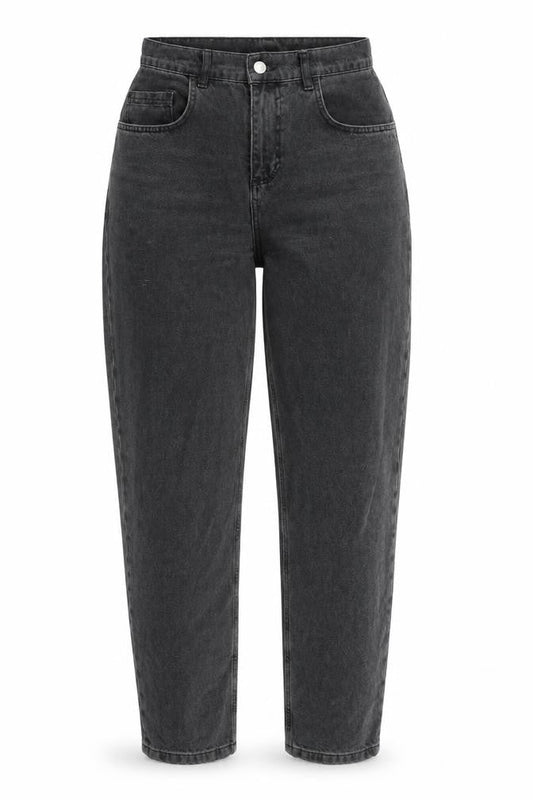 Reclaimed Vintage Womens Grey Cotton Mom Jeans Size 28 in L30 in Regular Zip