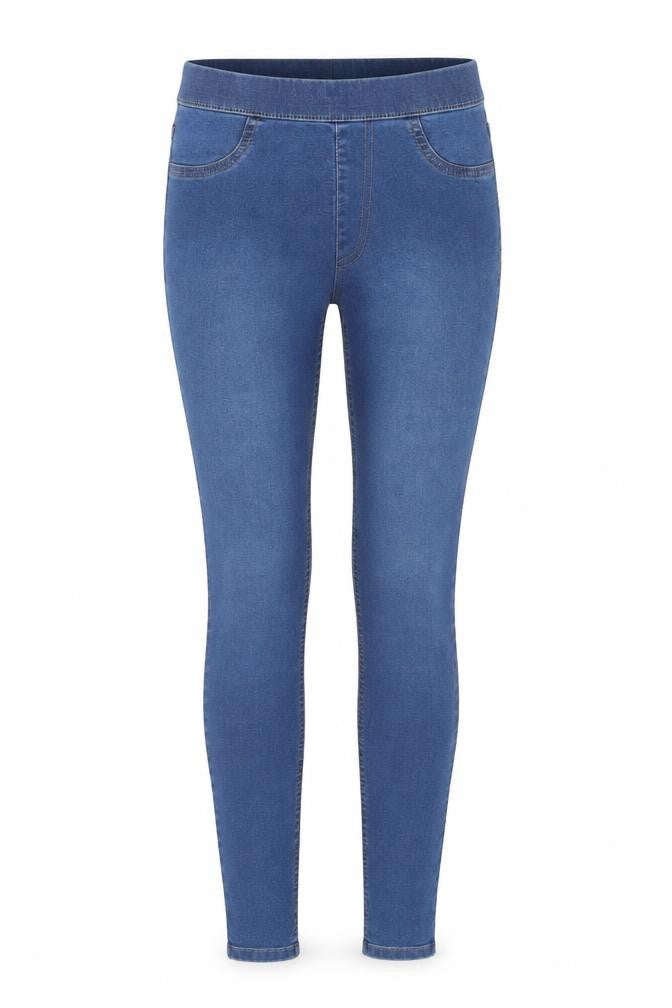 Marks & Spencer Womens Blue Cotton Skinny Jeans Size 8 L30 in Regular