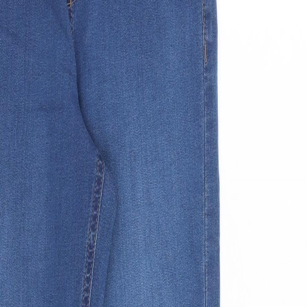 Marks and Spencer Womens Blue Cotton Jegging Jeans Size 6 L29 in Slim