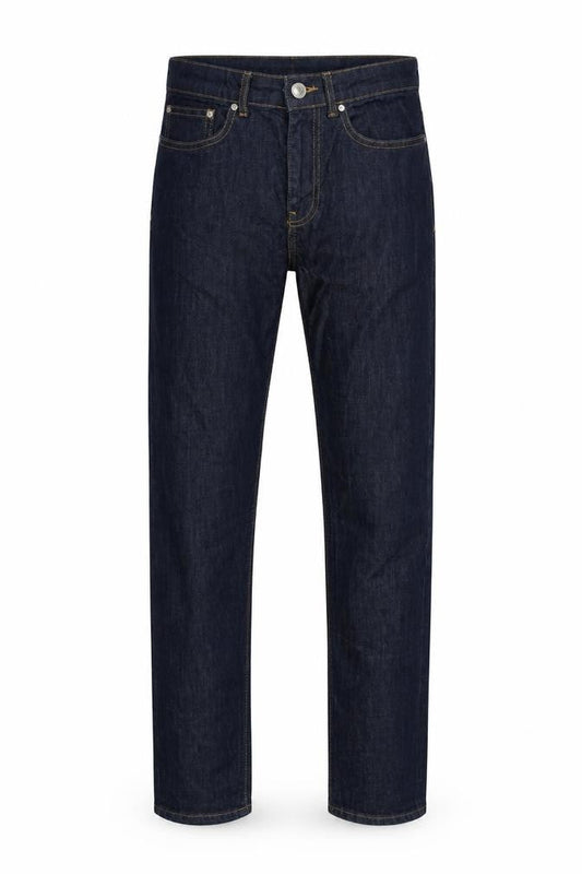 New Look Mens Blue Herringbone Cotton Skinny Jeans Size 30 in L30 in Slim Zip