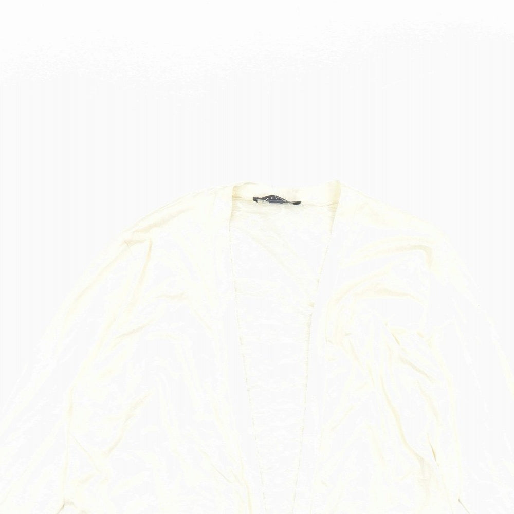 Saloos Womens Ivory Viscose Basic Blouse Size 12 V-Neck - Open