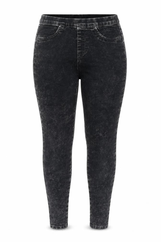 Kiabi Womens Black Cotton Jegging Jeans Size 6 L29 in Regular - Acid Wash