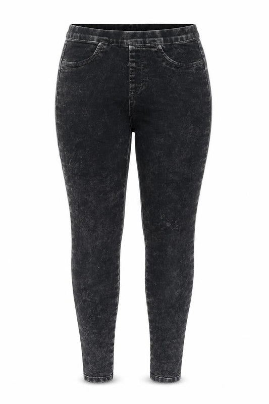 Kiabi Womens Black Cotton Jegging Jeans Size 6 L29 in Regular - Acid Wash