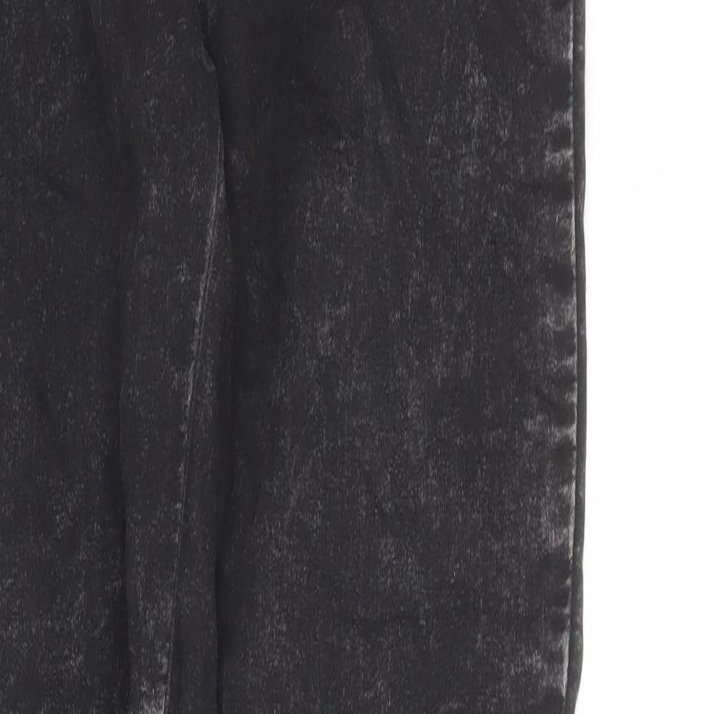 Kiabi Womens Black Cotton Jegging Jeans Size 6 L29 in Regular - Acid Wash