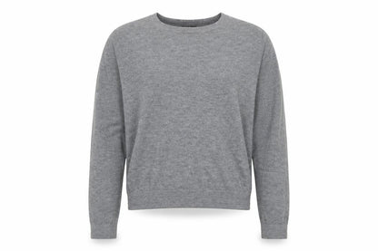 Topshop Womens Grey Round Neck Polyester Pullover Jumper Size 16