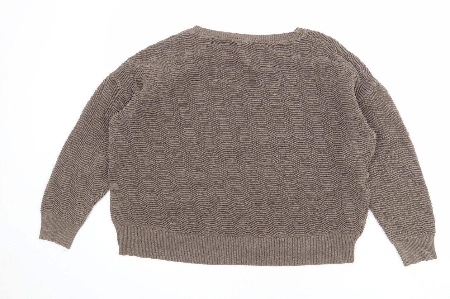 French Connection Womens Brown 100% Cotton Pullover Sweatshirt Size M Pullover