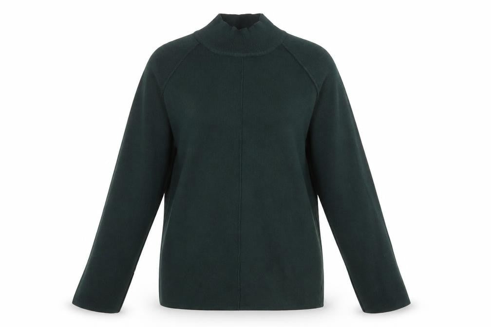 NEXT Womens Green High Neck Viscose Pullover Jumper Size 8