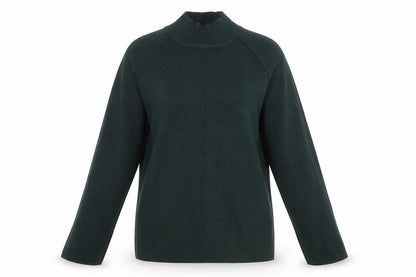 Next Womens Green High Neck Viscose Pullover Jumper Size 8