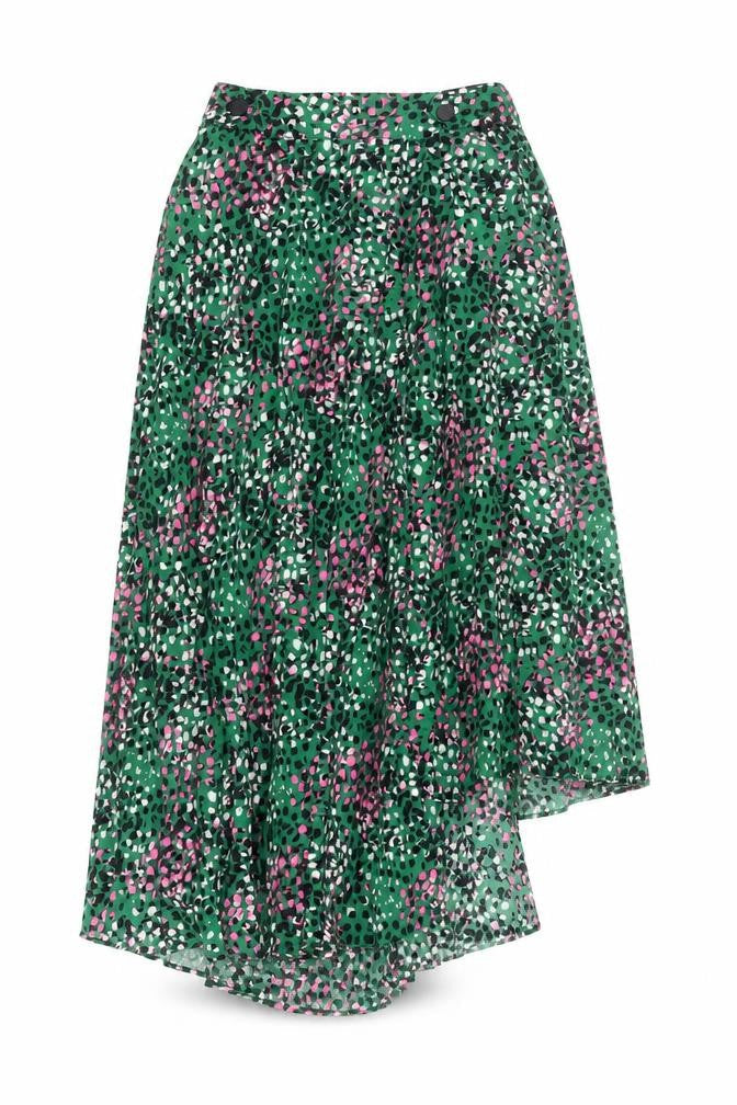 Topshop Womens Multicoloured Geometric Polyester Swing Skirt Size 6