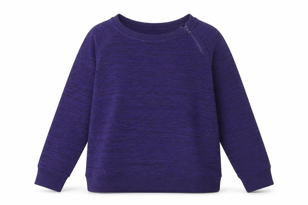 Gerry Womens Purple Polyester Pullover Sweatshirt Size XL Zip