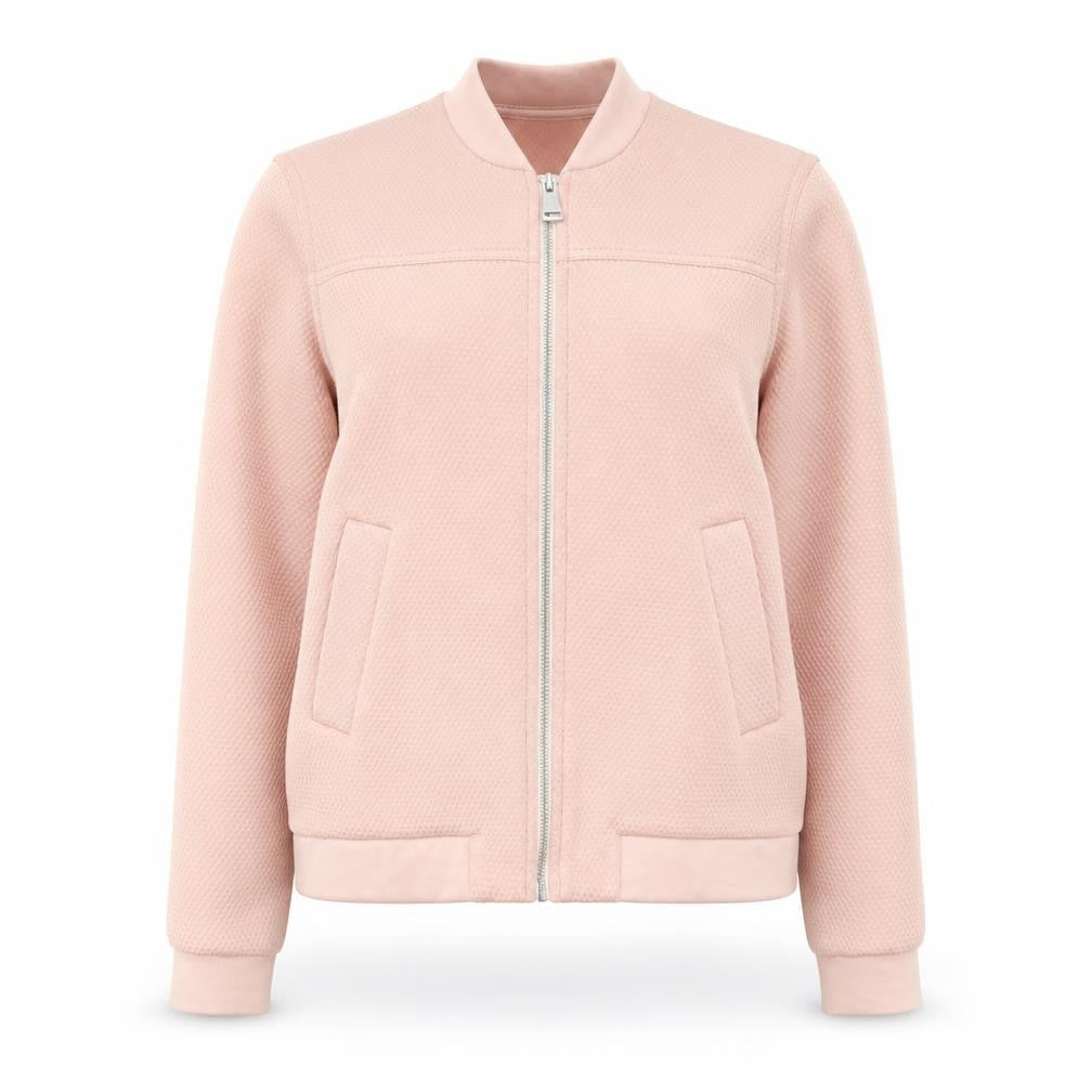 Topshop Womens Pink Herringbone Jacket Size 10 Zip