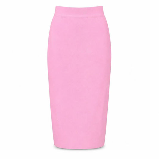 Mew Mews Womens Pink Polyester Straight & Pencil Skirt Size S Zip