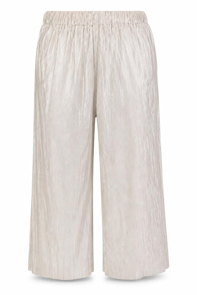 4th & Reckless Womens Gold Polyester Trousers Size 14 L29 in Regular - Ribbed
