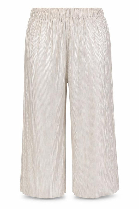 4th & Reckless Womens Gold Polyester Trousers Size 14 L29 in Regular - Ribbed