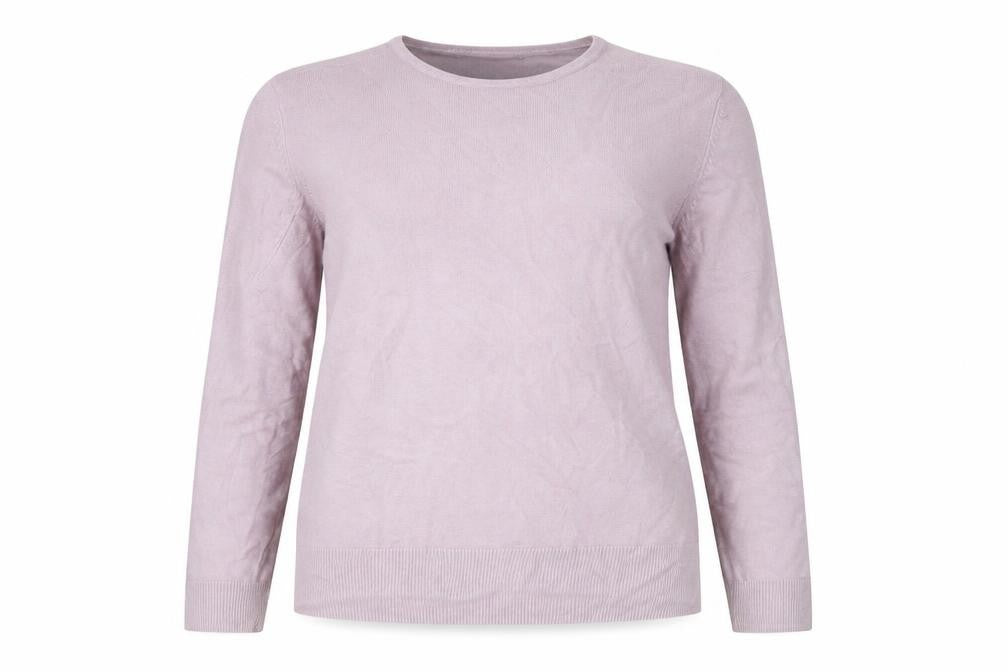 Marks & Spencer Womens Purple Round Neck Acrylic Pullover Jumper Size 14