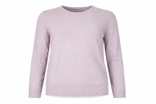 Marks & Spencer Womens Purple Round Neck Acrylic Pullover Jumper Size 14