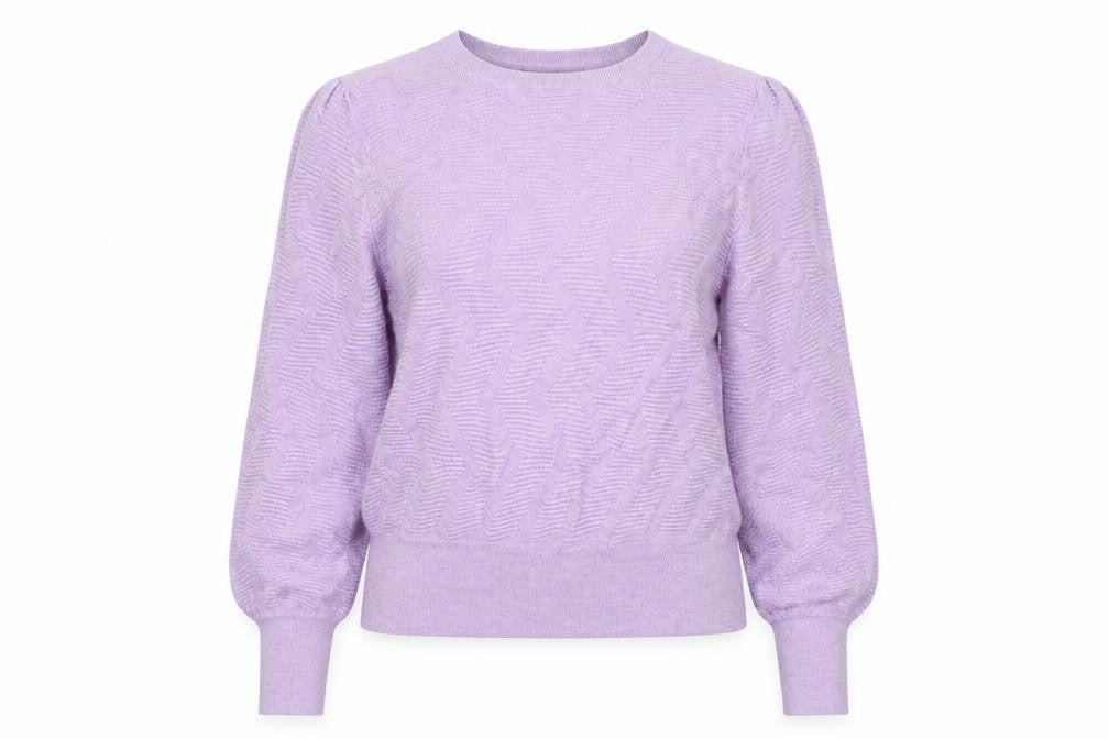 Marks & Spencer Womens Purple Round Neck Viscose Pullover Jumper Size L