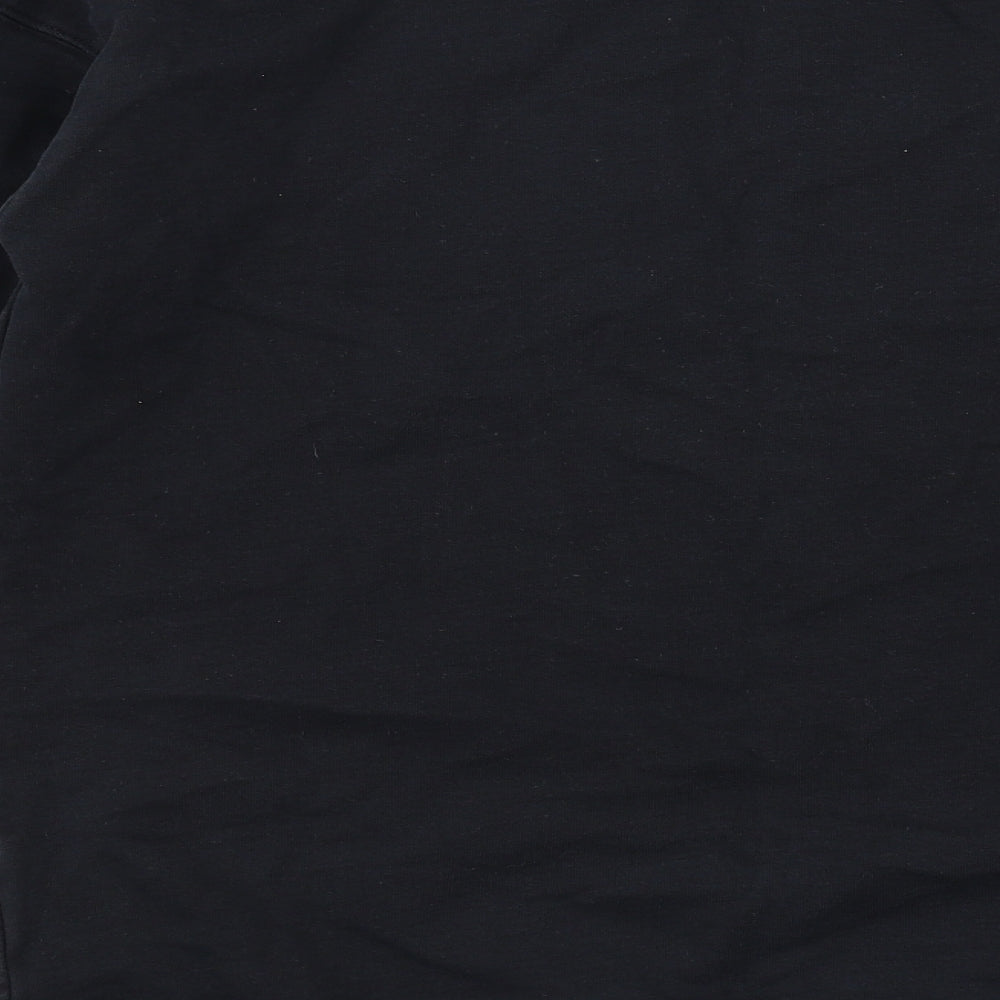 ASOS Womens Black Cotton Pullover Sweatshirt Size 10 Pullover