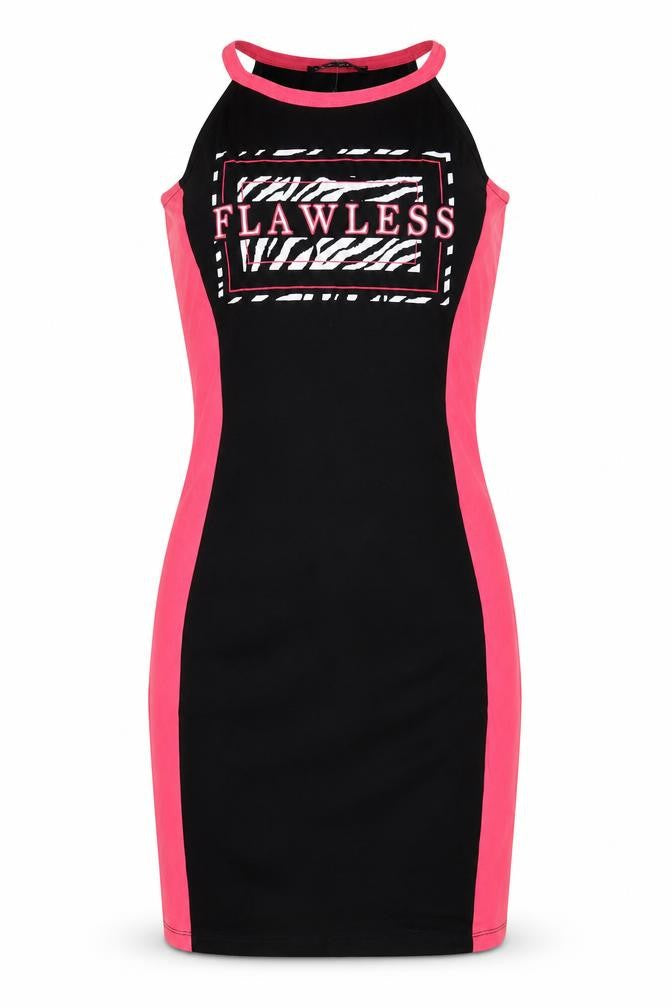 Select Womens Black Colourblock Viscose Bodycon Size 8 Round Neck Pullover - Flawless