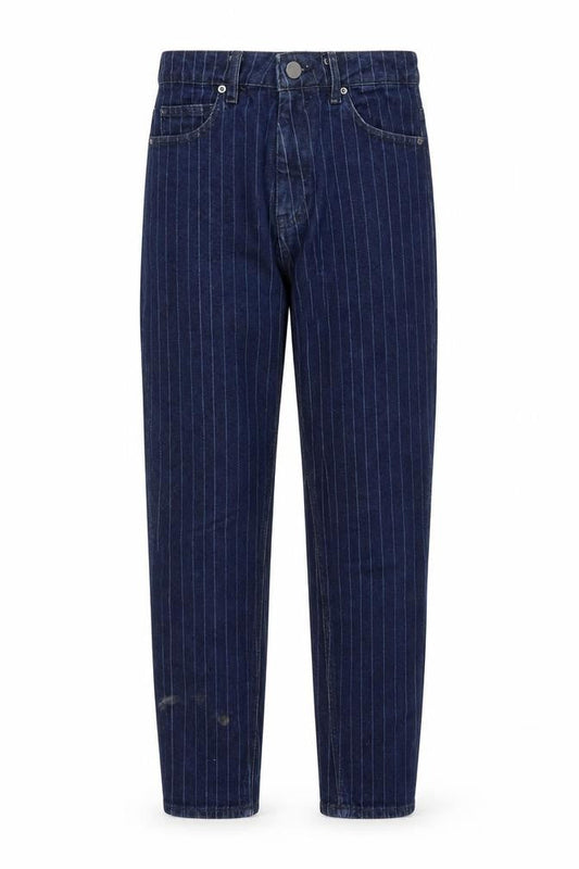 ASOS Womens Blue Striped Cotton Skinny Jeans Size 28 in L30 in Regular Zip