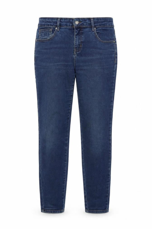 TU Womens Blue Cotton Skinny Jeans Size 12 L28 in Slim Zip
