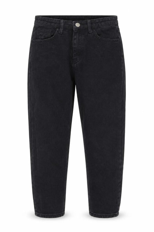 NEATO Womens Black Cotton Mom Jeans Size S L22 in Regular Zip