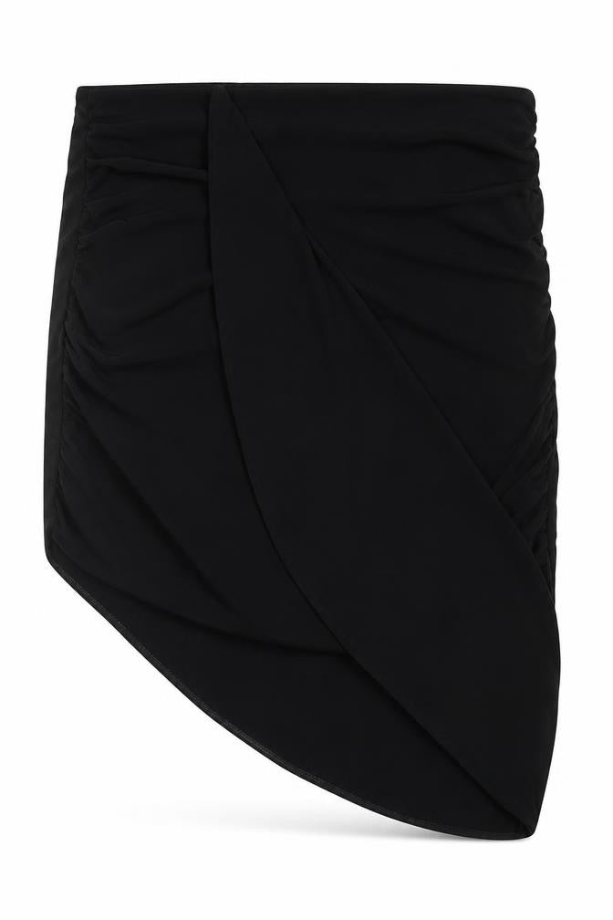 Zara Womens Black Polyester Bandage Skirt Size M Zip
