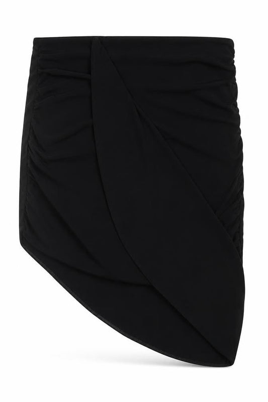 Zara Womens Black Polyester Bandage Skirt Size M Zip