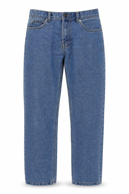 Denim & Co. Mens Blue Cotton Straight Jeans Size 30 in L30 in Regular Zip