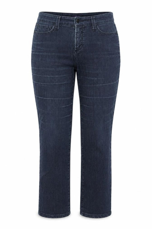 NYDJ Womens Blue Cotton Straight Jeans Size 10 L28 in Regular Zip