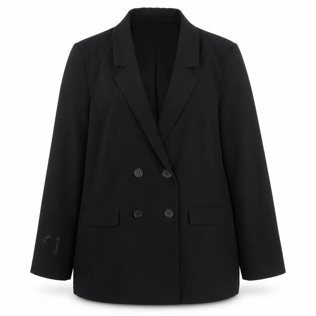 French Connection Womens Black Polyester Jacket Blazer Size 16