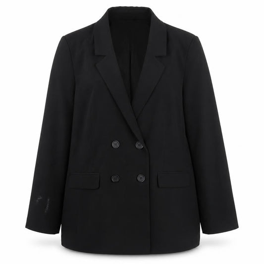 French Connection Womens Black Polyester Jacket Blazer Size 16