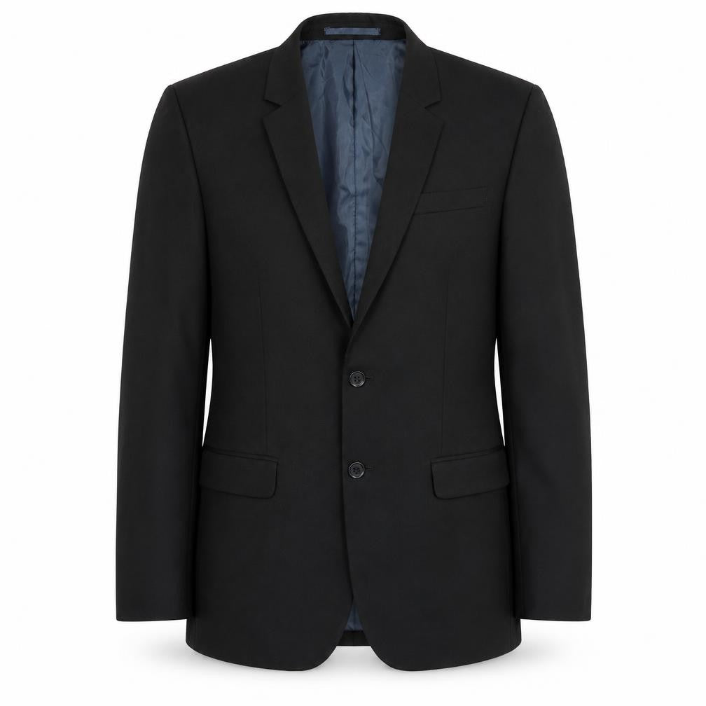 River Island Mens Black Polyester Jacket Suit Jacket Size 42 Regular