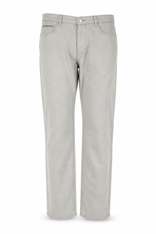 Gaffer Jeans Mens Beige Cotton Straight Jeans Size 34 in L34 in Regular Zip