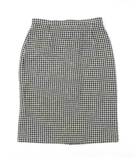 Planet Womens Multicoloured Geometric Acrylic Straight & Pencil Skirt Size 10 Zip