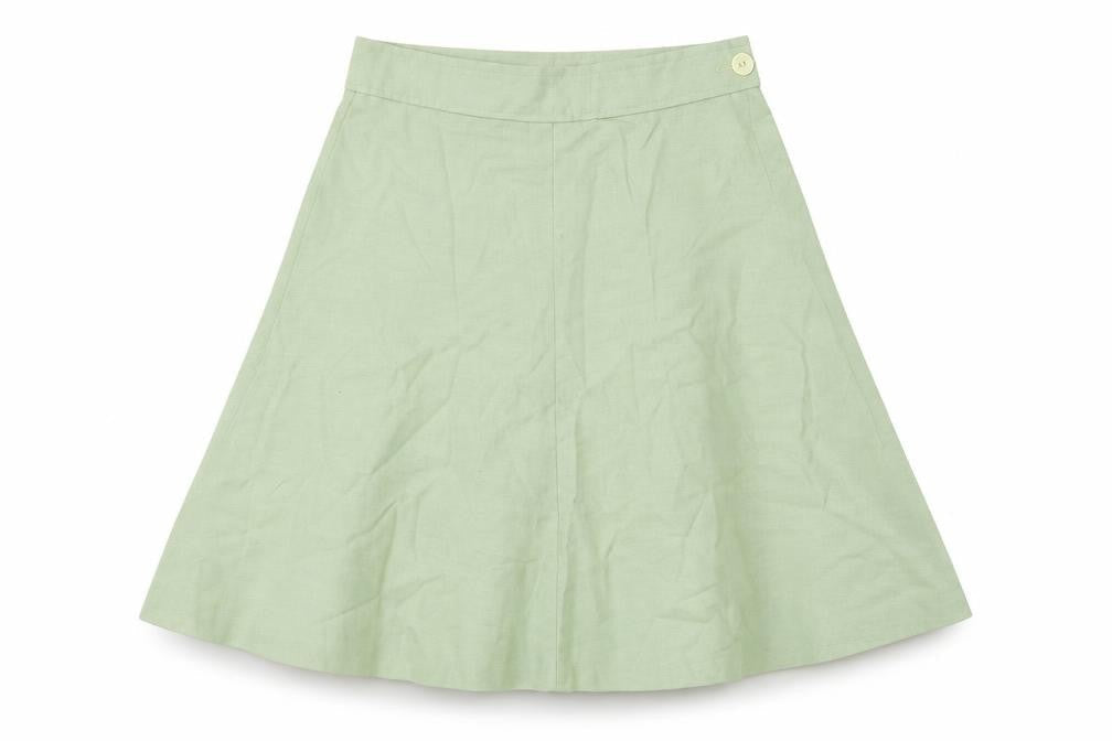 Matthew Royce Womens Green Polyester Skater Skirt Size 16 Zip