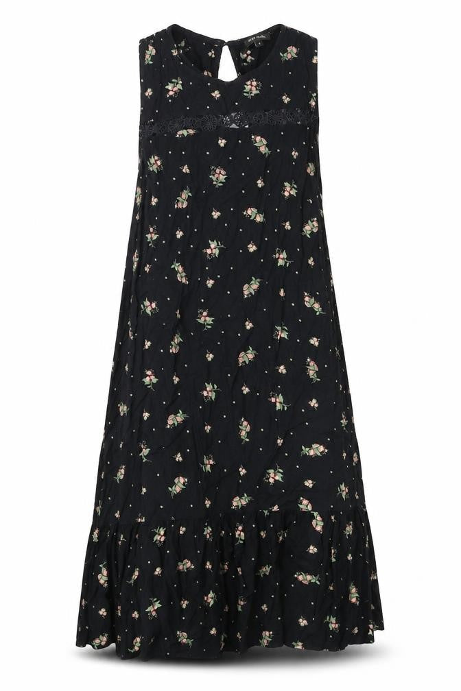 River Island Womens Multicoloured Floral Viscose Skater Dress Size 6 Round Neck Pullover