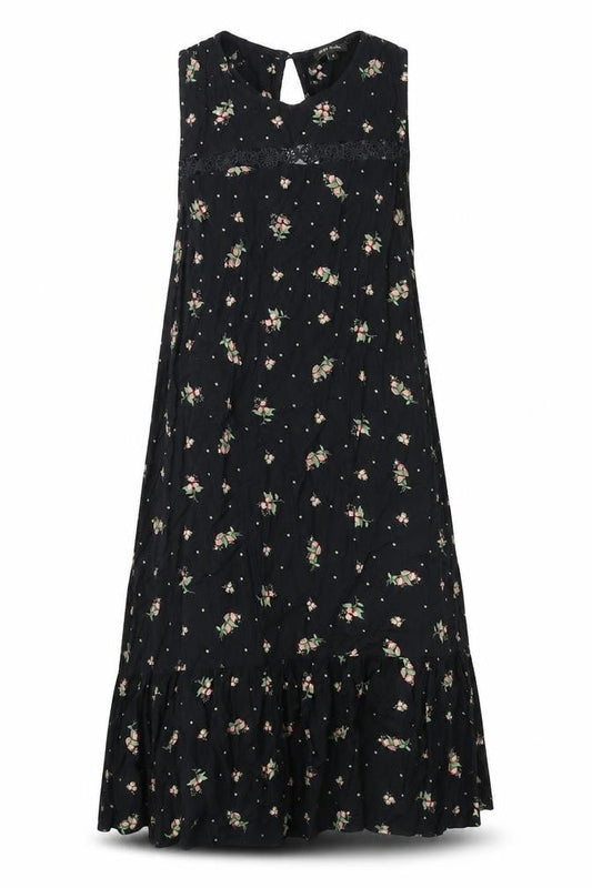 River Island Womens Multicoloured Floral Viscose Skater Dress Size 6 Round Neck Pullover