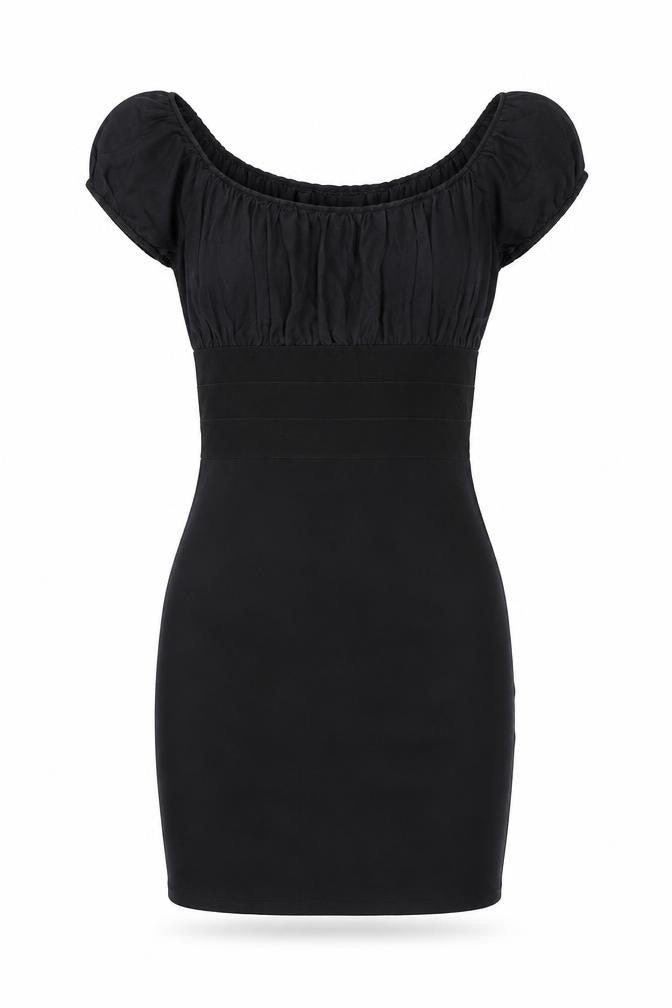 Studio M Womens Black Silk Mini Size XS Round Neck Pullover