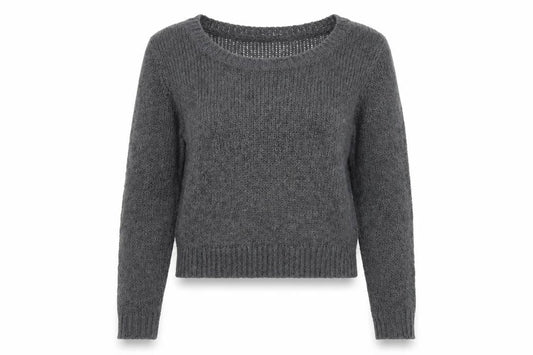 Divided by H&M Womens Grey Round Neck Acrylic Pullover Jumper Size 6