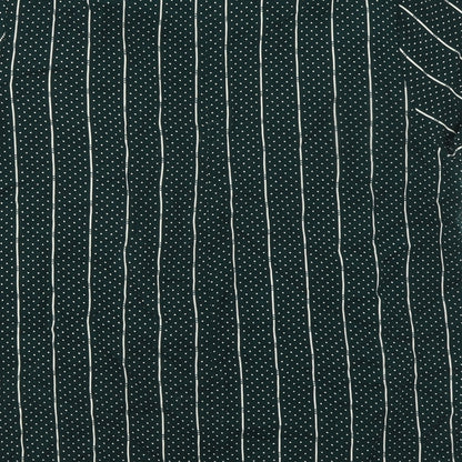 Moves Womens Green Striped Viscose Basic Blouse Size 6 Boat Neck