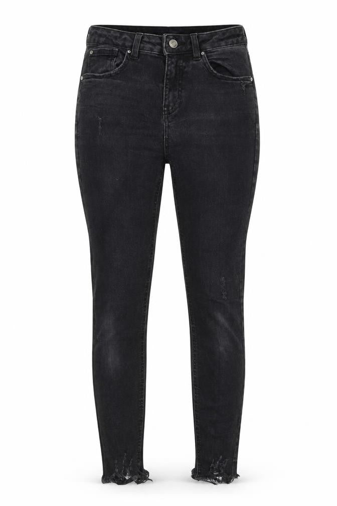 Denim & Co. Womens Black Cotton Skinny Jeans Size 10 L27 in Regular Zip