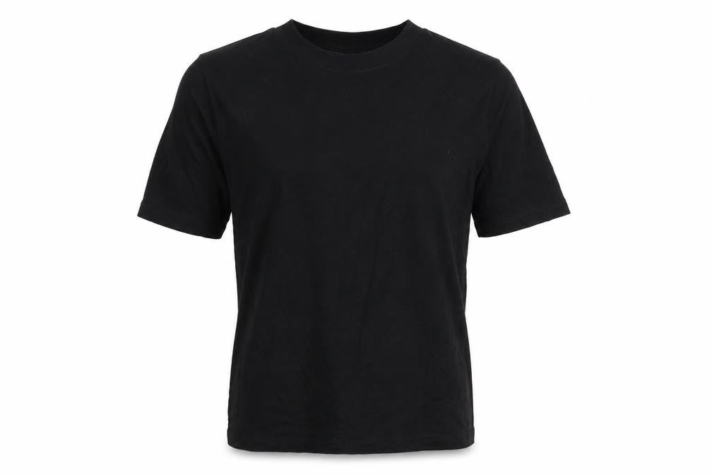 COLLUSION Womens Black Cotton Basic T-Shirt Size 4 Mock Neck