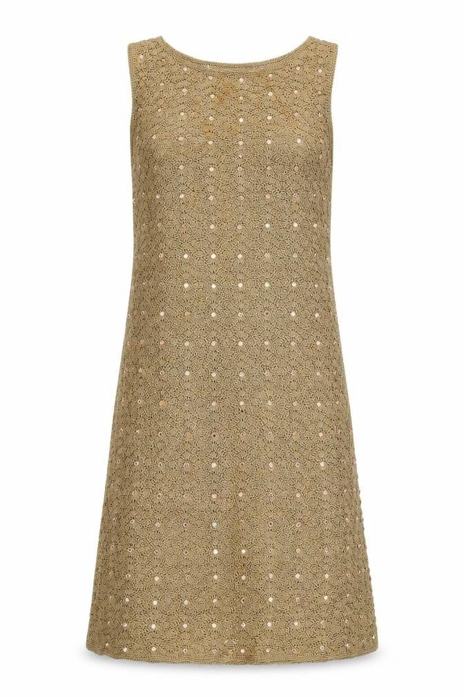 Principles Womens Beige Viscose A-Line Size L Round Neck Pullover