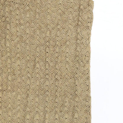 Brand and care label for Principles women’s beige viscose a-line, size L, round neck pullover
