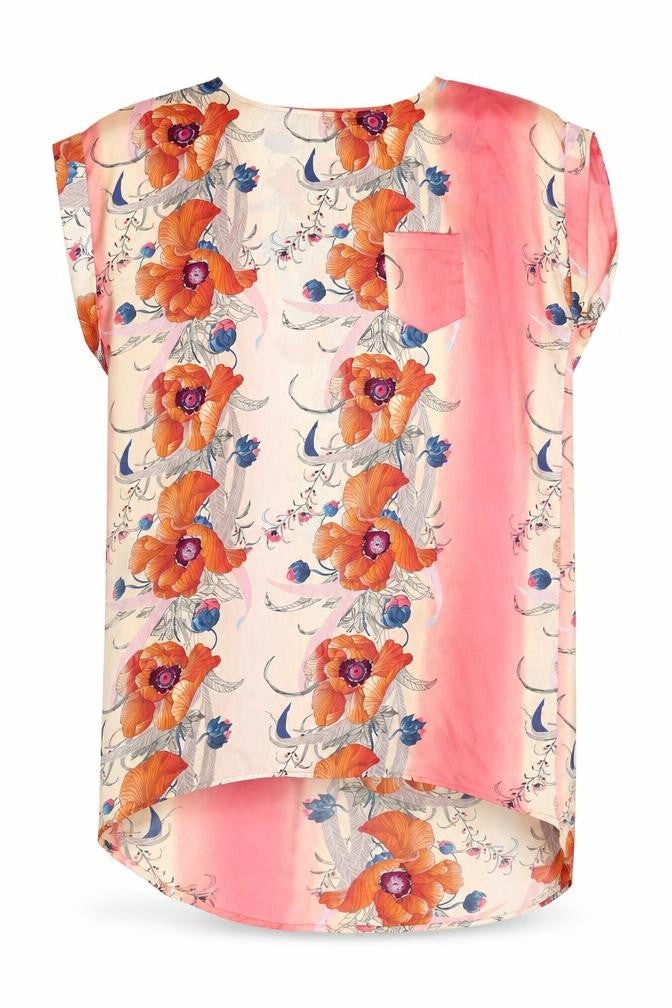 River Island Womens Multicoloured Floral Polyester T-Shirt Dress Size 16 Round Neck Pullover