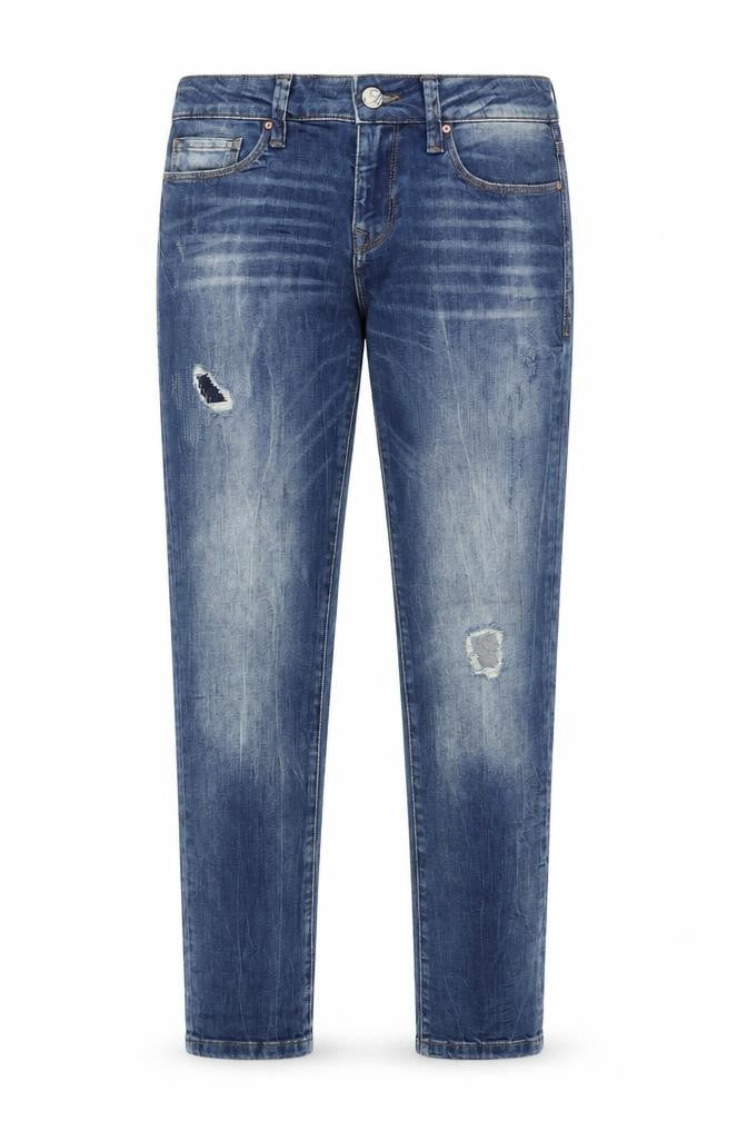 Mavi Jeans Mens Blue Cotton Straight Jeans Size 30 in L30 in Regular Zip