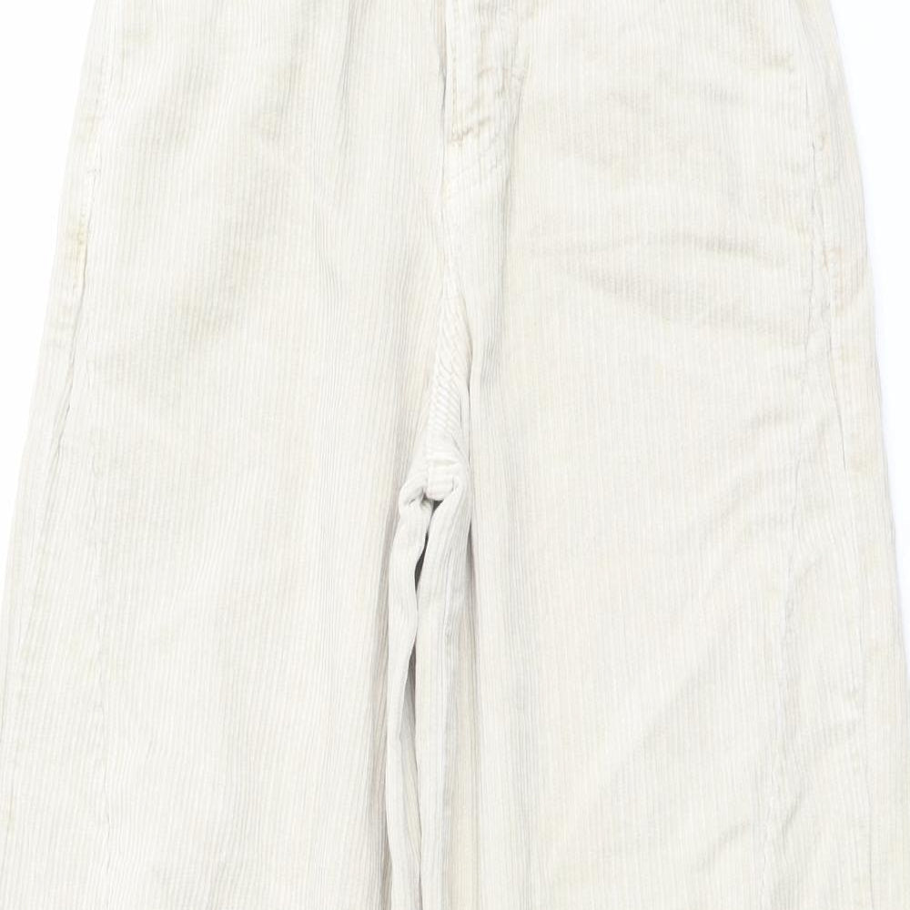 BDG Womens Beige Cotton Carrot Trousers Size 24 in L32 in Regular Button