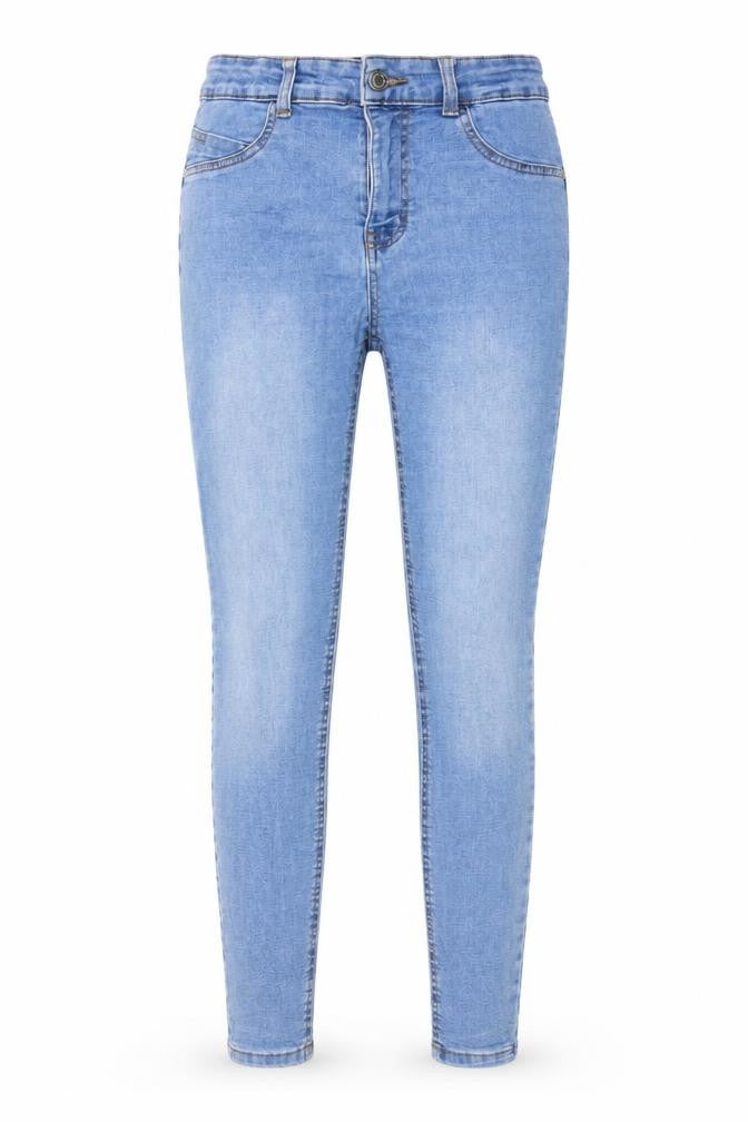 Denim & Co. Womens Blue Cotton Skinny Jeans Size 10 L28 in Regular Button